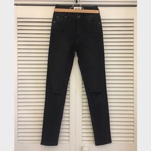 Rolla's West Coast Super Skinny Ripped Denim